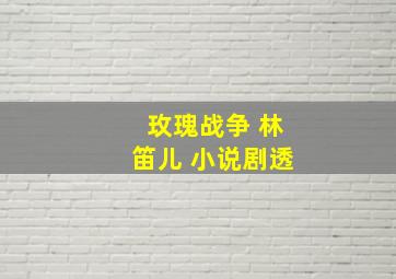 玫瑰战争 林笛儿 小说剧透